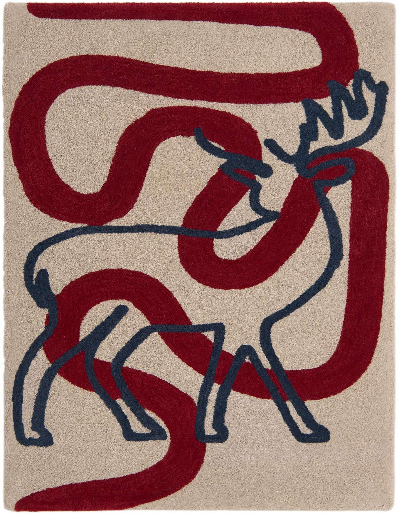 Primary image  4' 1 x 6' 1 Handtufted Wool Rug