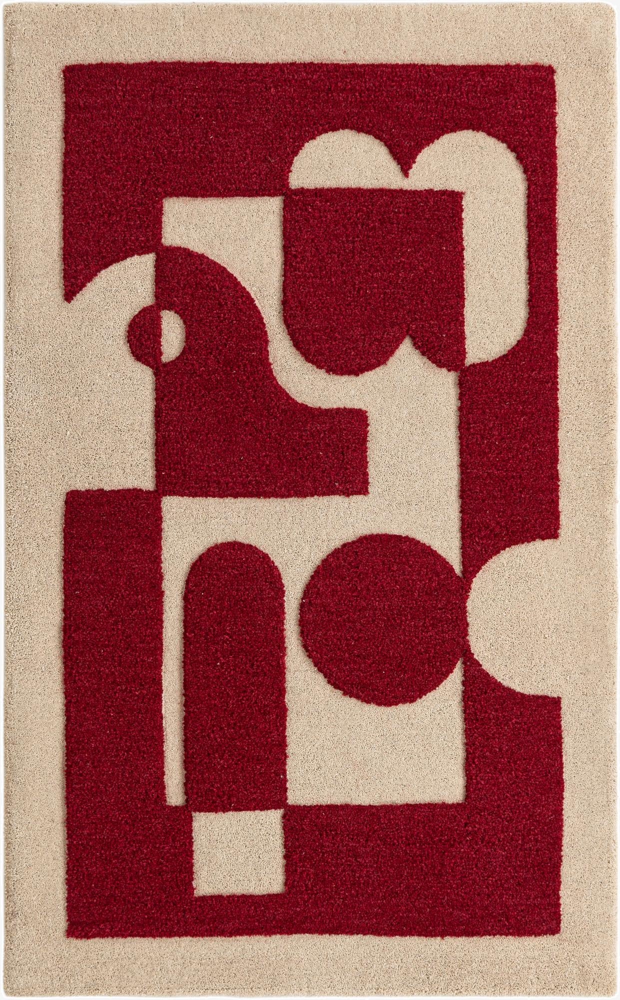  5' 1 x 8' Handtufted Wool Rug