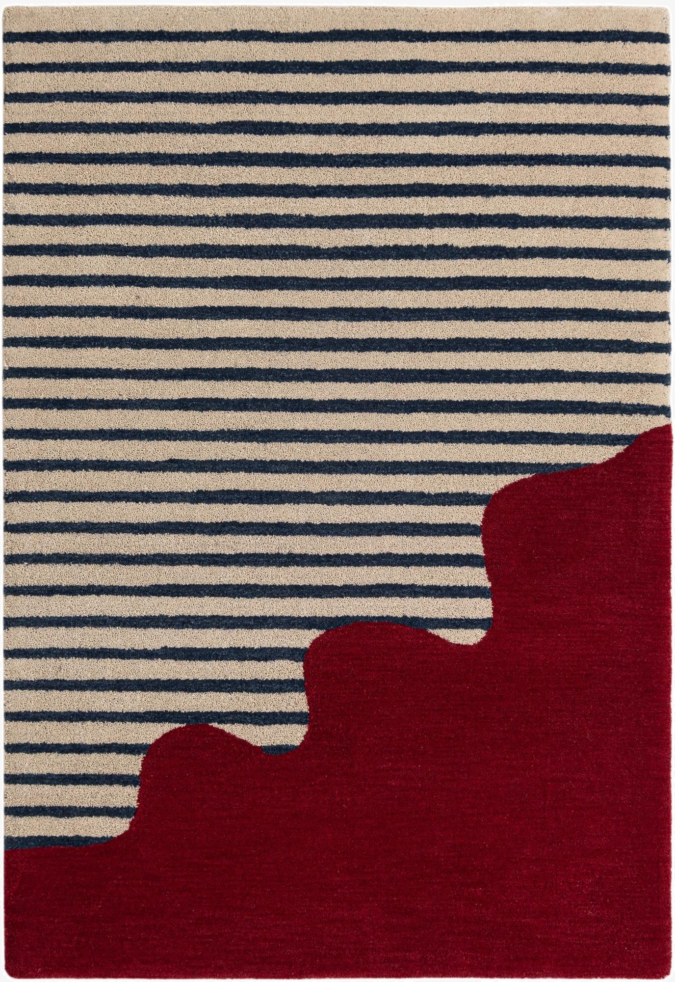  5' 1 x 8' Handtufted Wool Rug