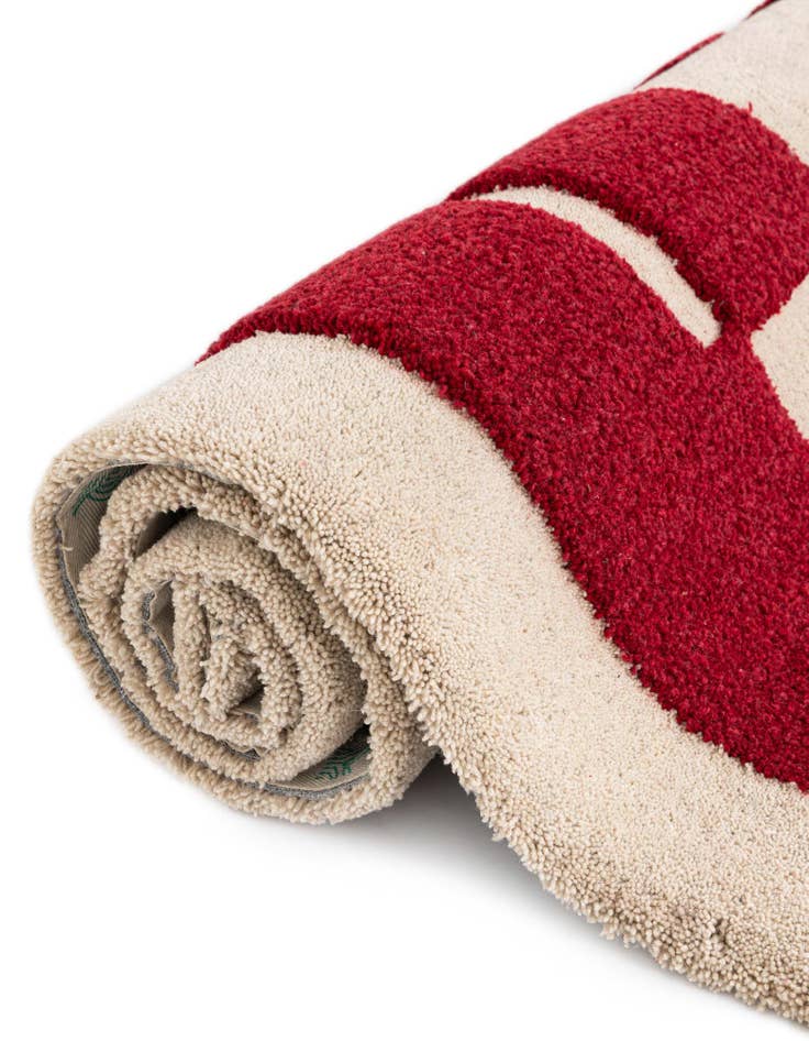 Detail image of  2' x 6' 1 Handtufted Wool Runner Rug