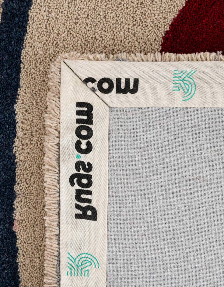 Detail image of  2' x 5' 1 Handtufted Wool Runner Rug