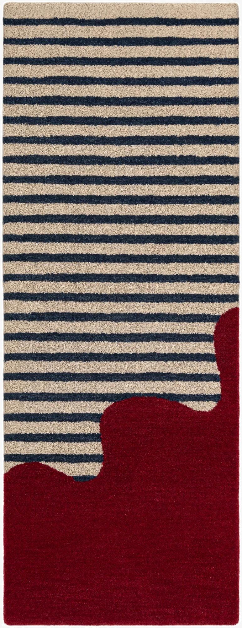  2' x 6' 1 Handtufted Wool Runner Rug