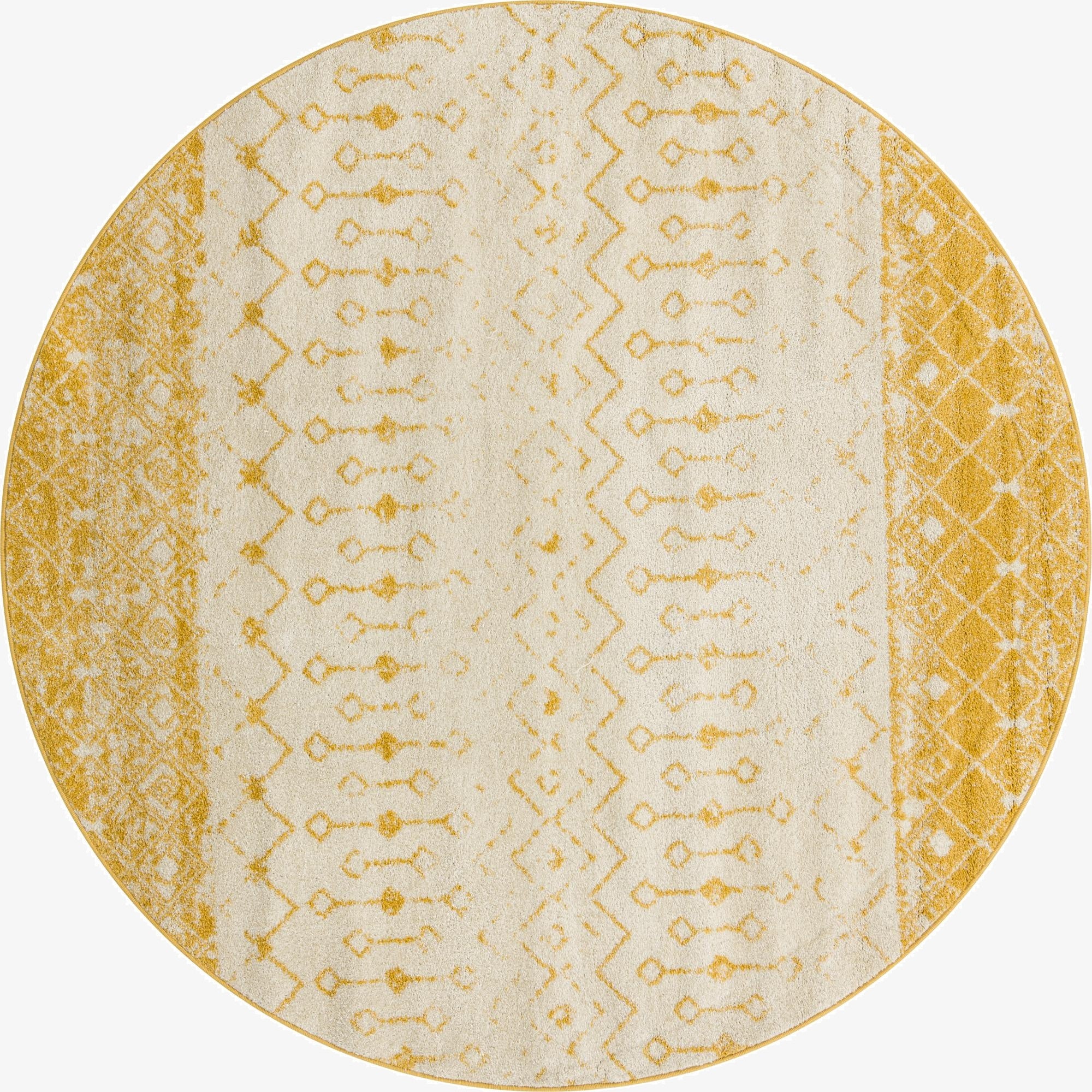  7' 10 x 7' 10 Moroccan Trellis Round Rug