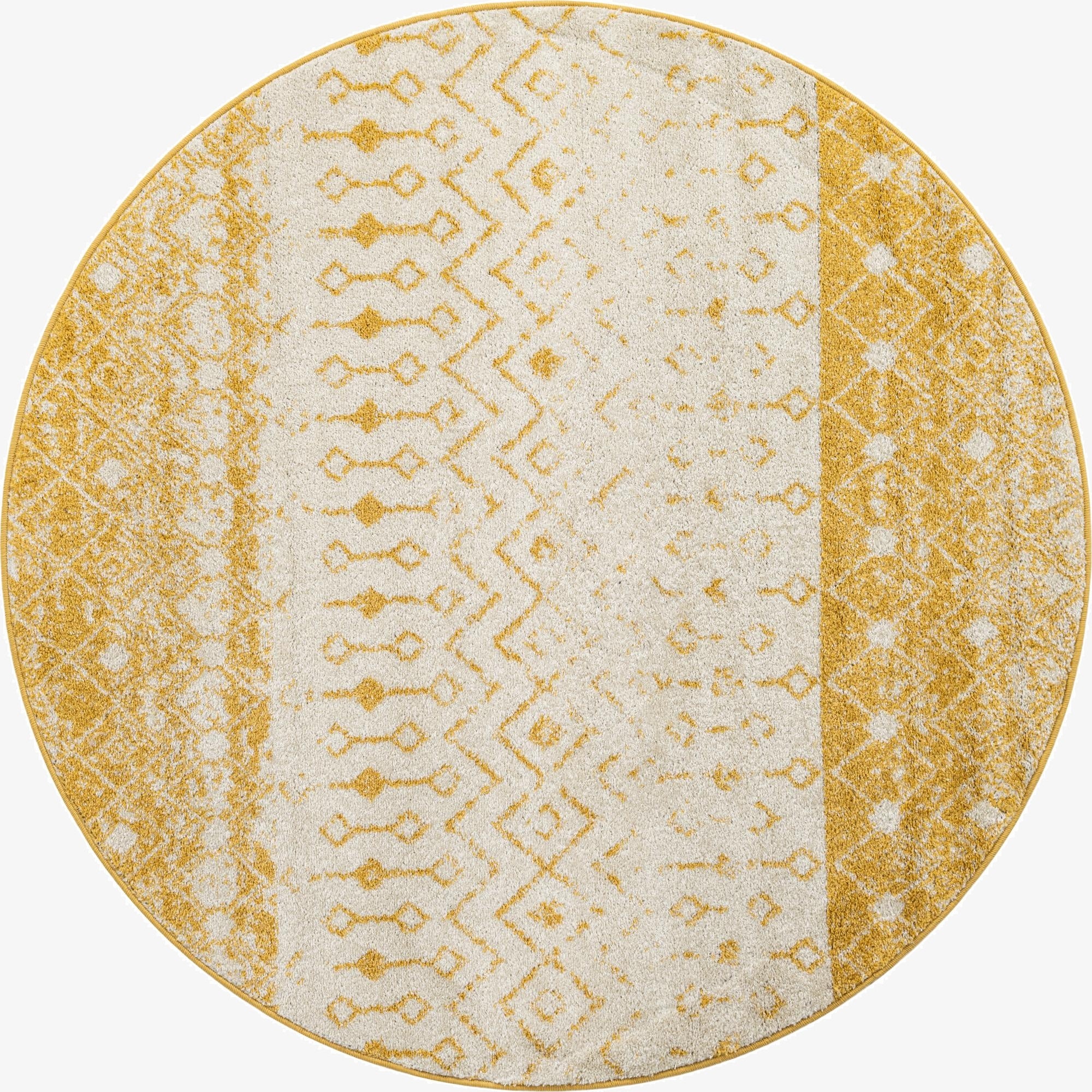  6' x 6' Moroccan Trellis Round Rug