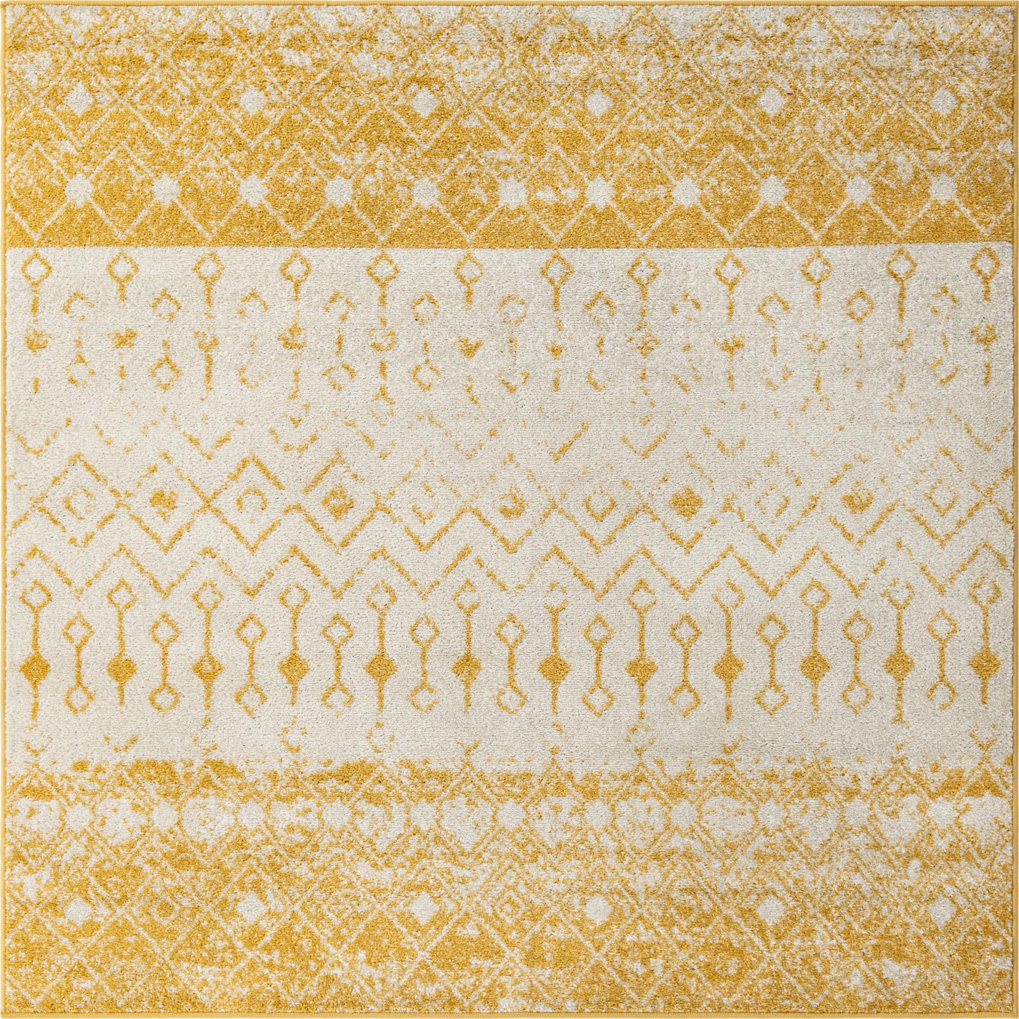  6' x 6' Moroccan Trellis Square Rug