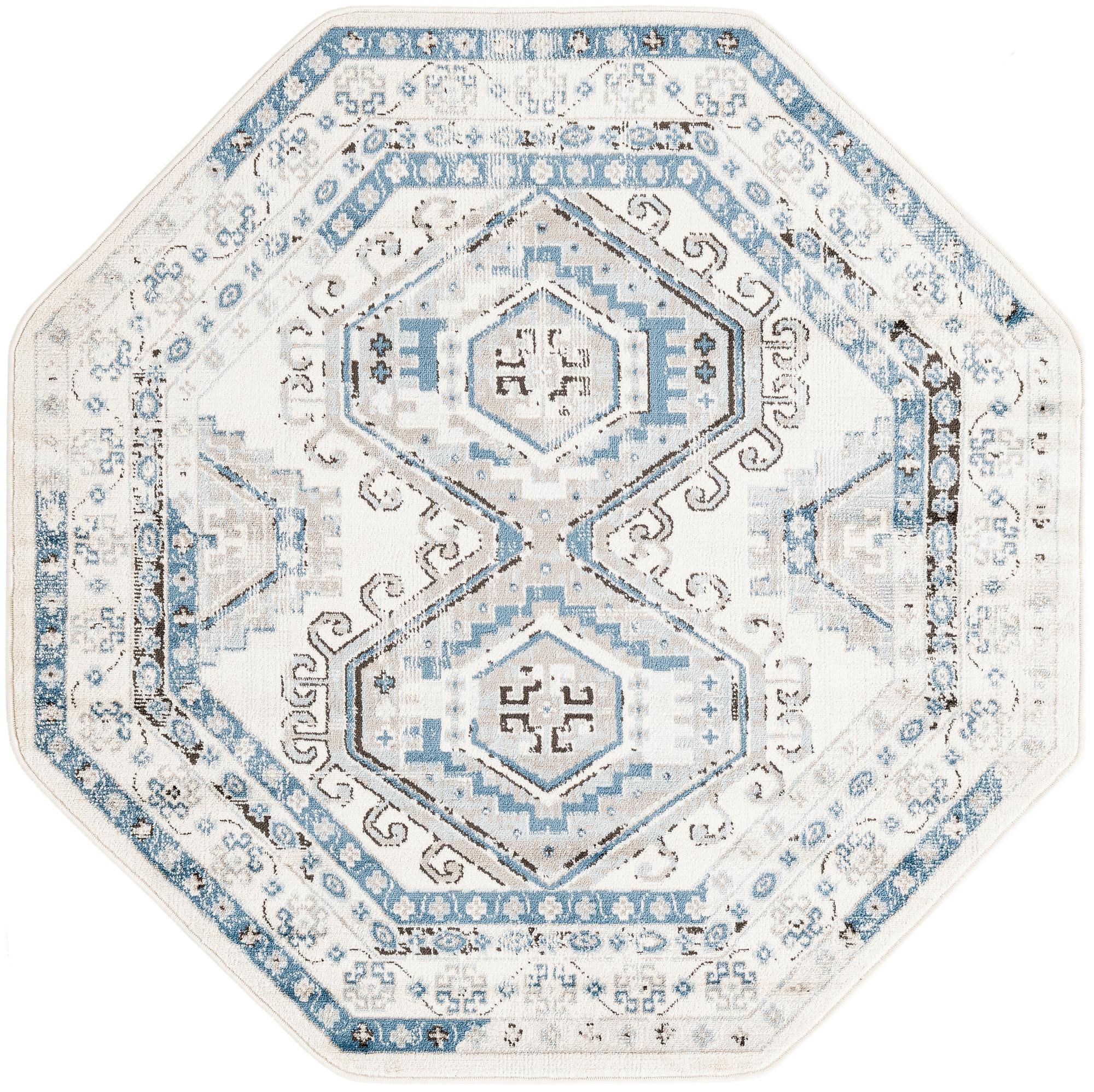 Rug Ivory Aqua Swatch link