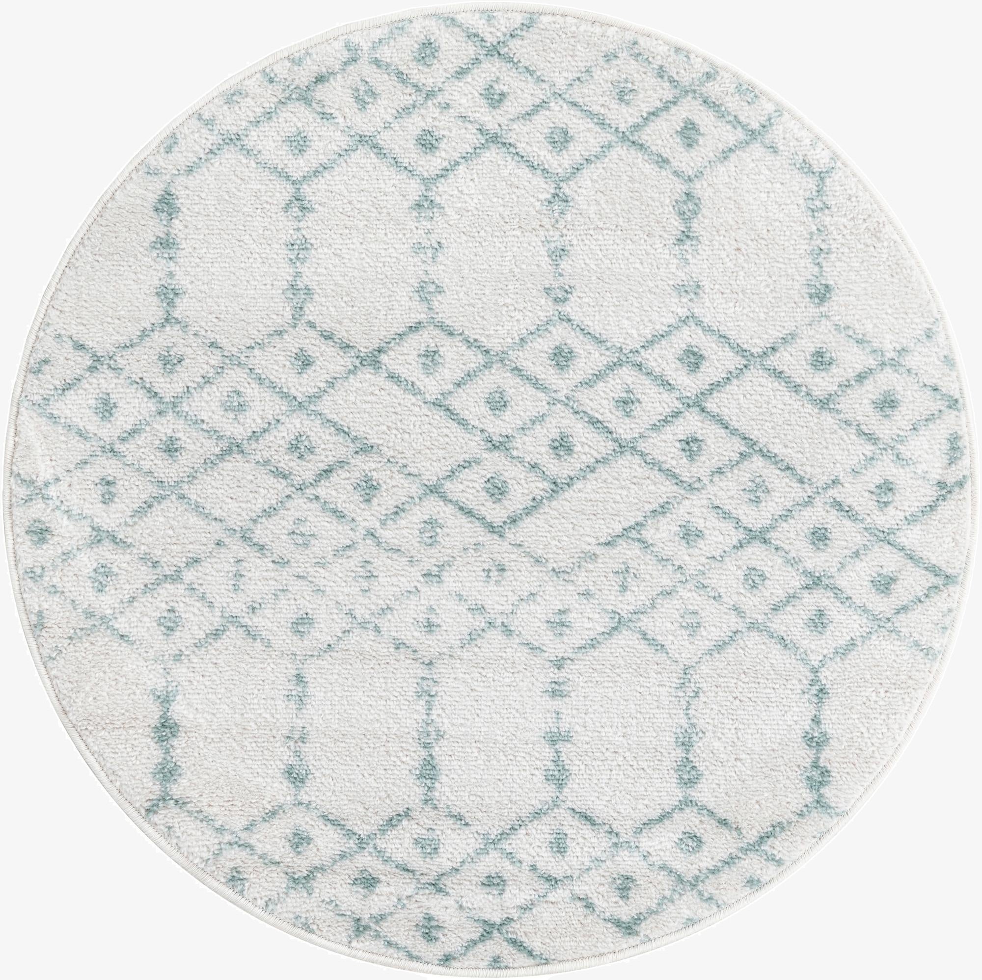  3' x 3' Paxon Trellis Round Rug