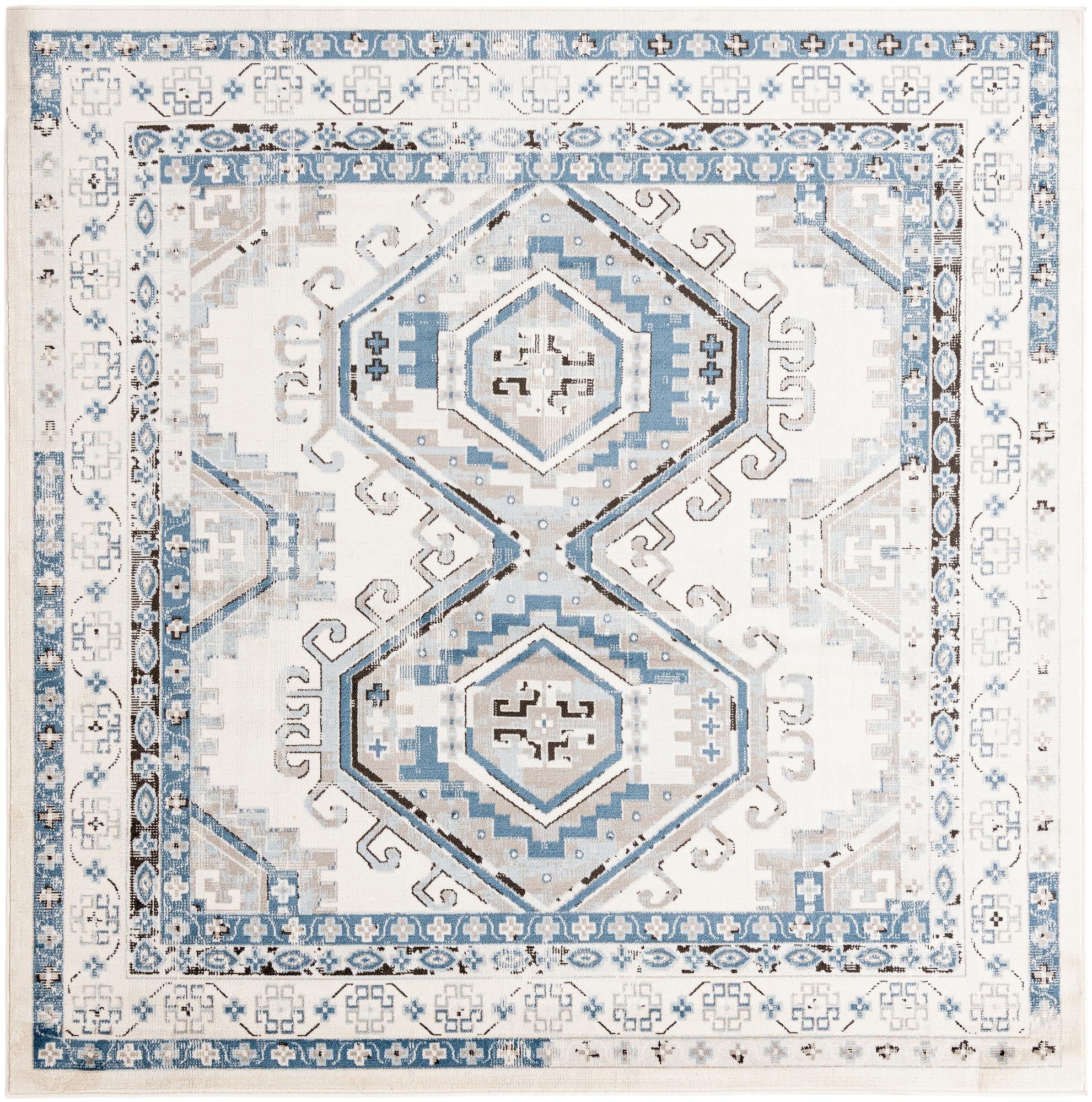 Rug Ivory Aqua Swatch link