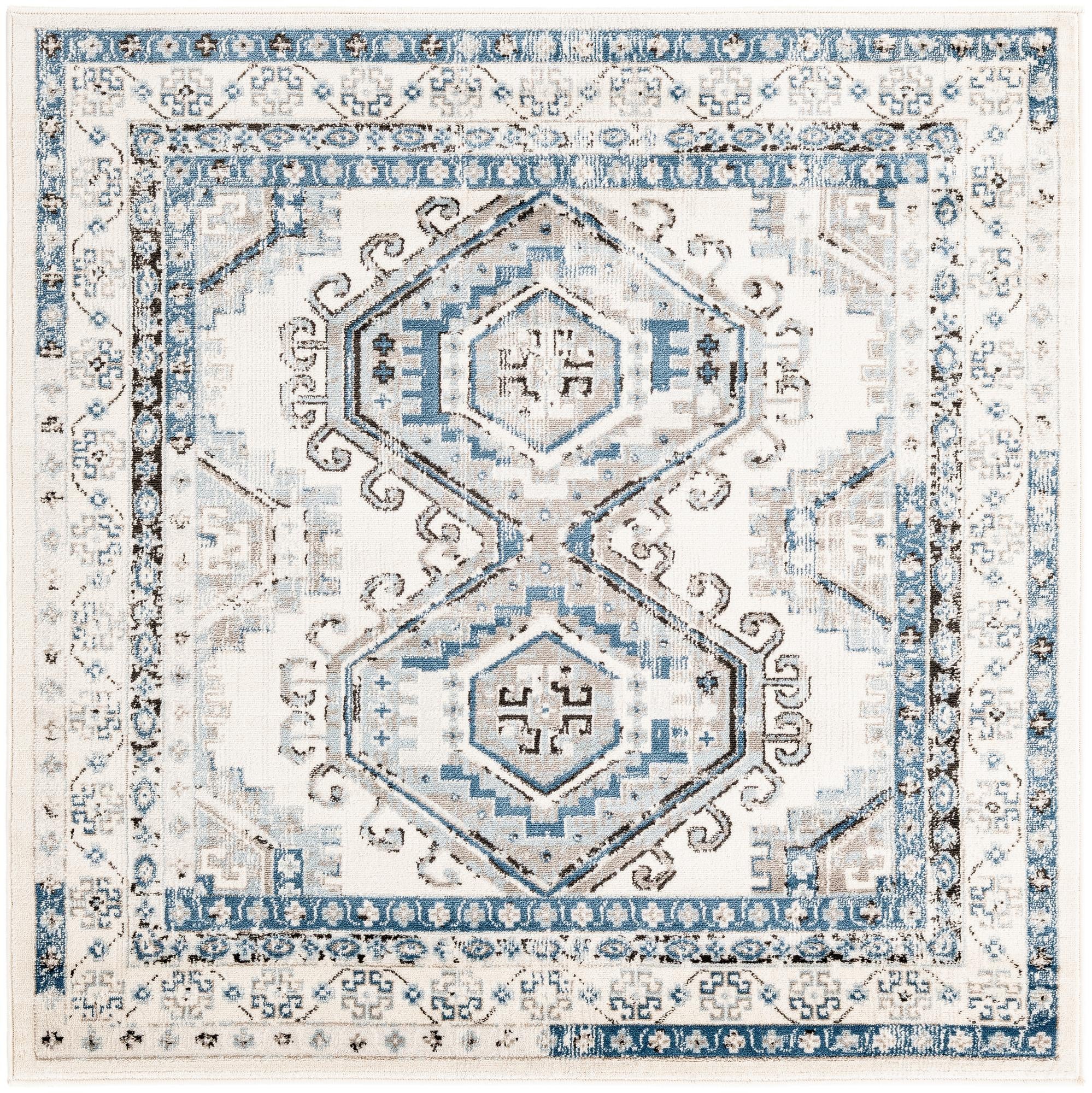 Rug Ivory Aqua Swatch link