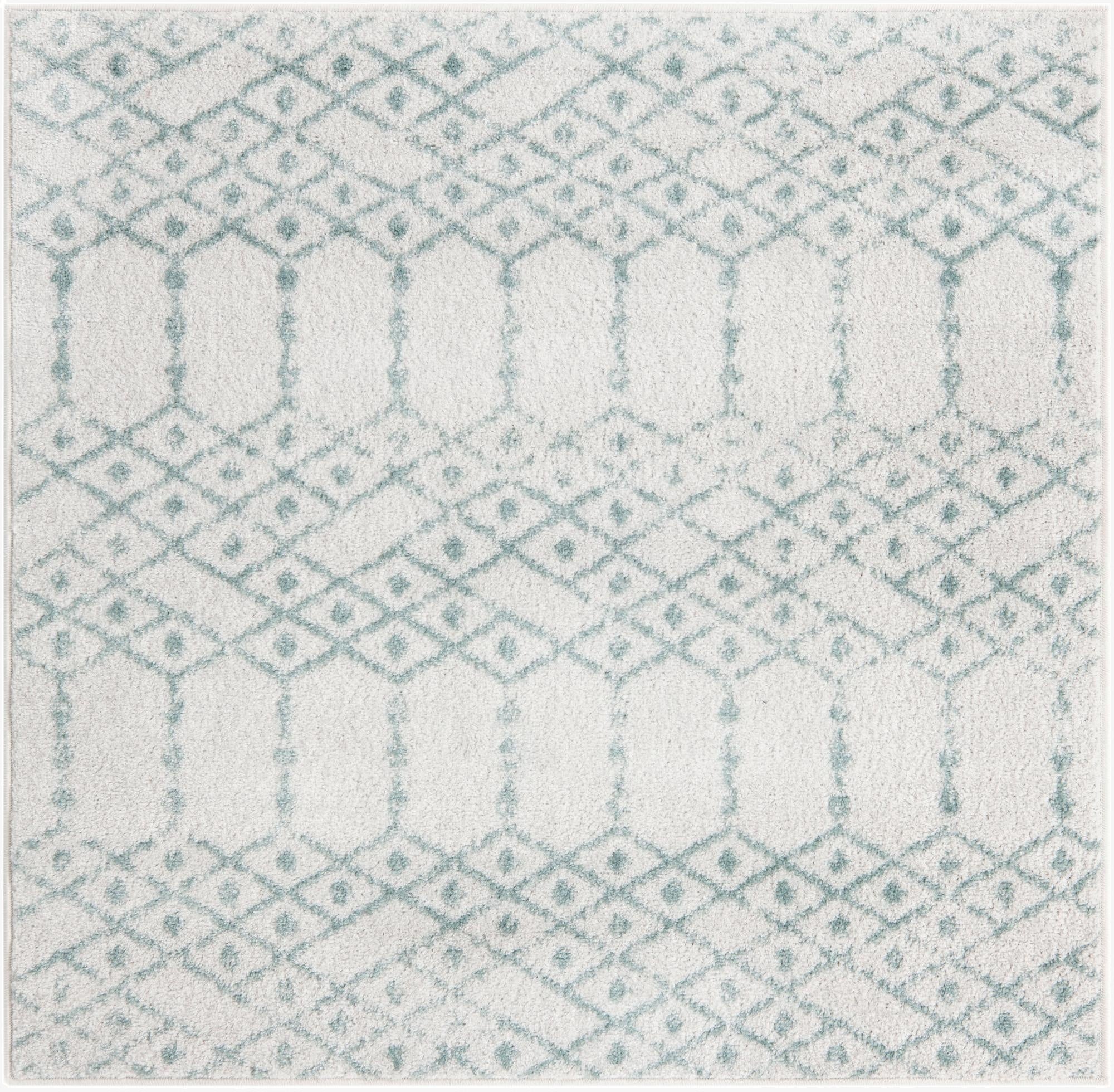  4' x 4' Paxon Trellis Square Rug
