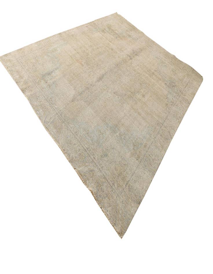 Detail image of  9' x 10' 9  Hand Knotted Ultra Vintage Persian Wool Rug