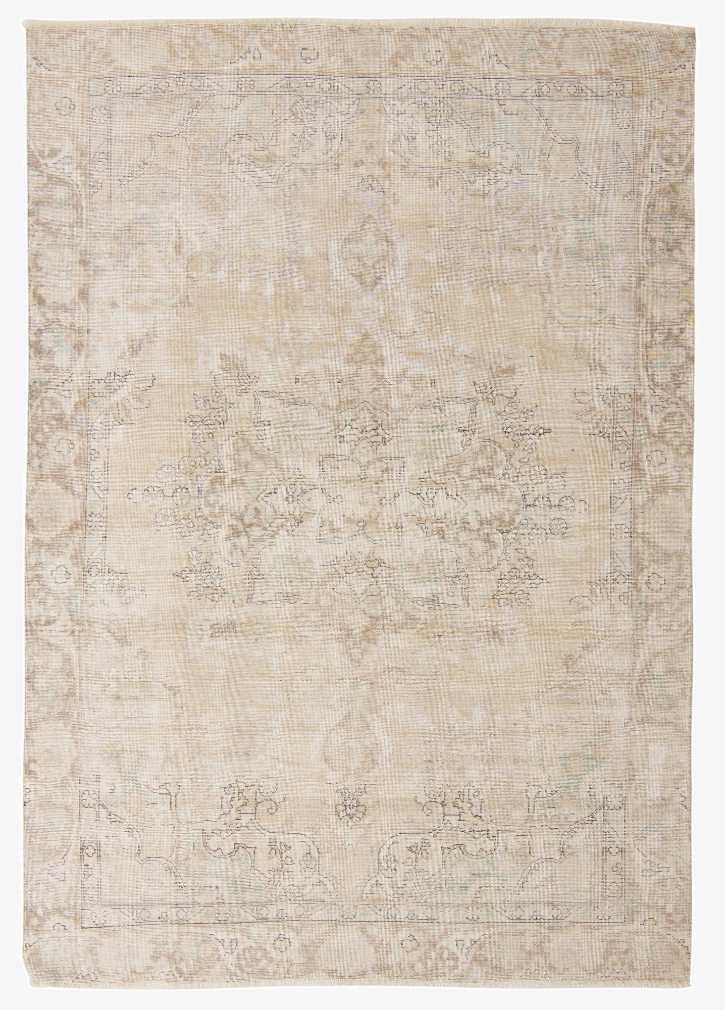  7' 4 x 10' 4  Hand Knotted Ultra Vintage Persian Wool Rug