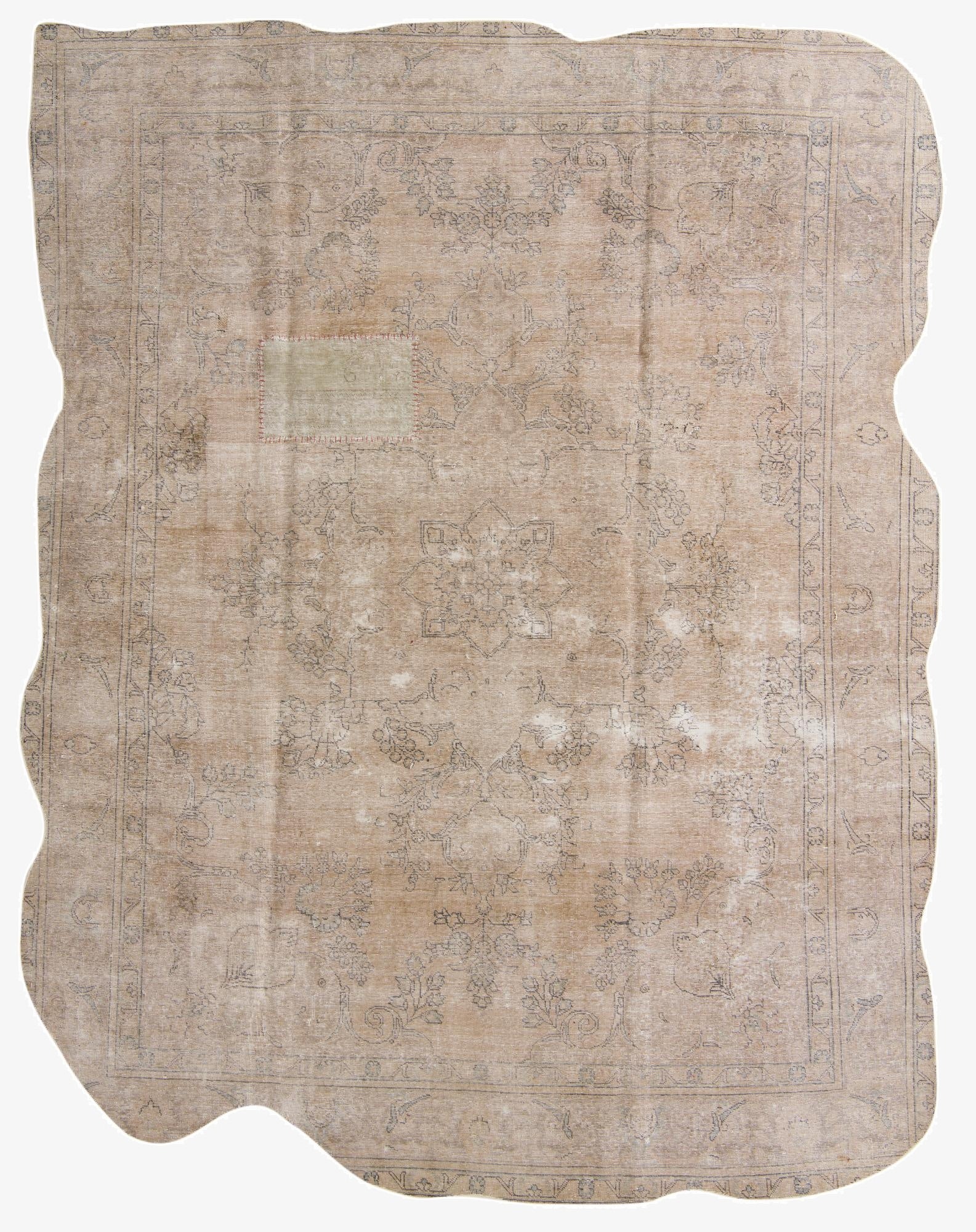  9' 6 x 13' 3  Hand Knotted Ultra Vintage Persian Wool Rug