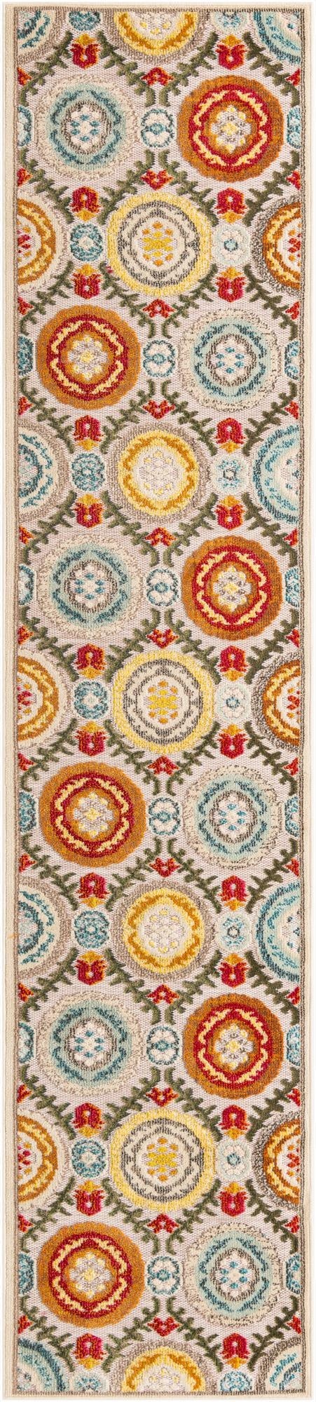  2' 7 x 12'  Washable Casablanca Indoor / Outdoor Runner Rug