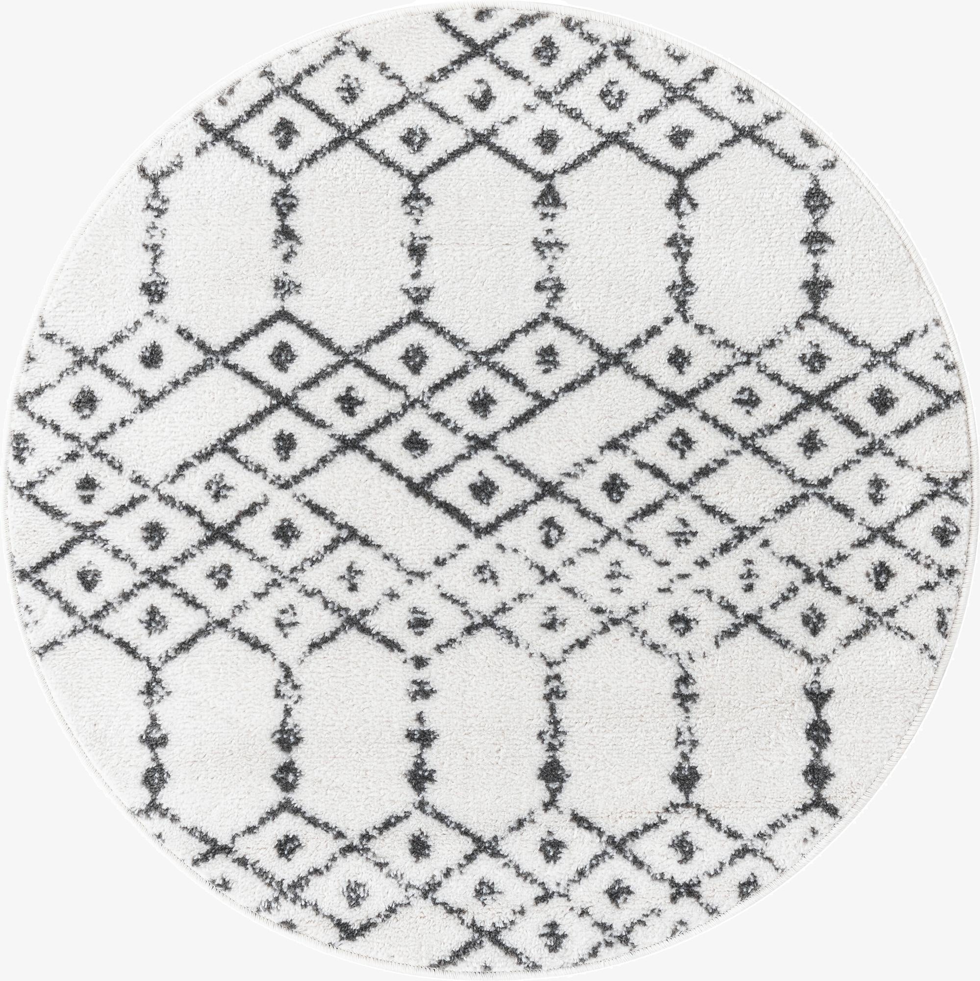  3' x 3' Paxon Trellis Round Rug