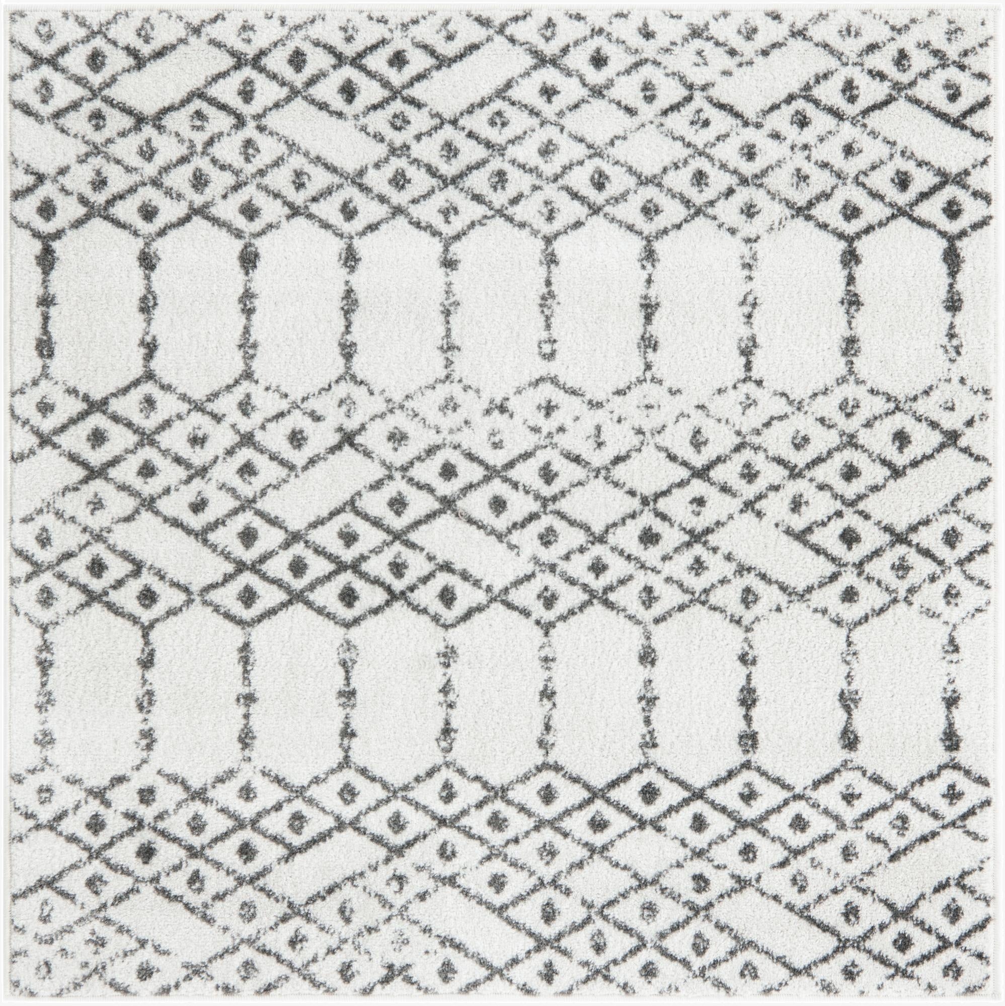  4' x 4' Paxon Trellis Square Rug