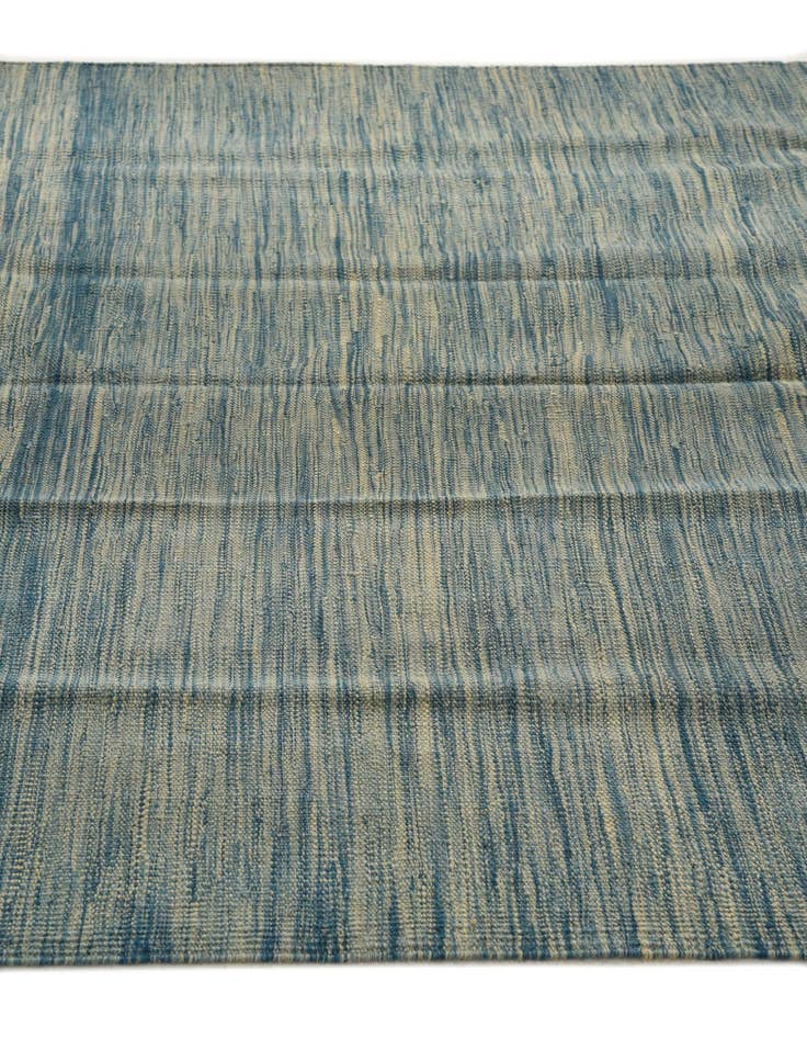 Detail image of  4' 9 x 6' 5  Hand Woven Kilim Modern Wool Rug