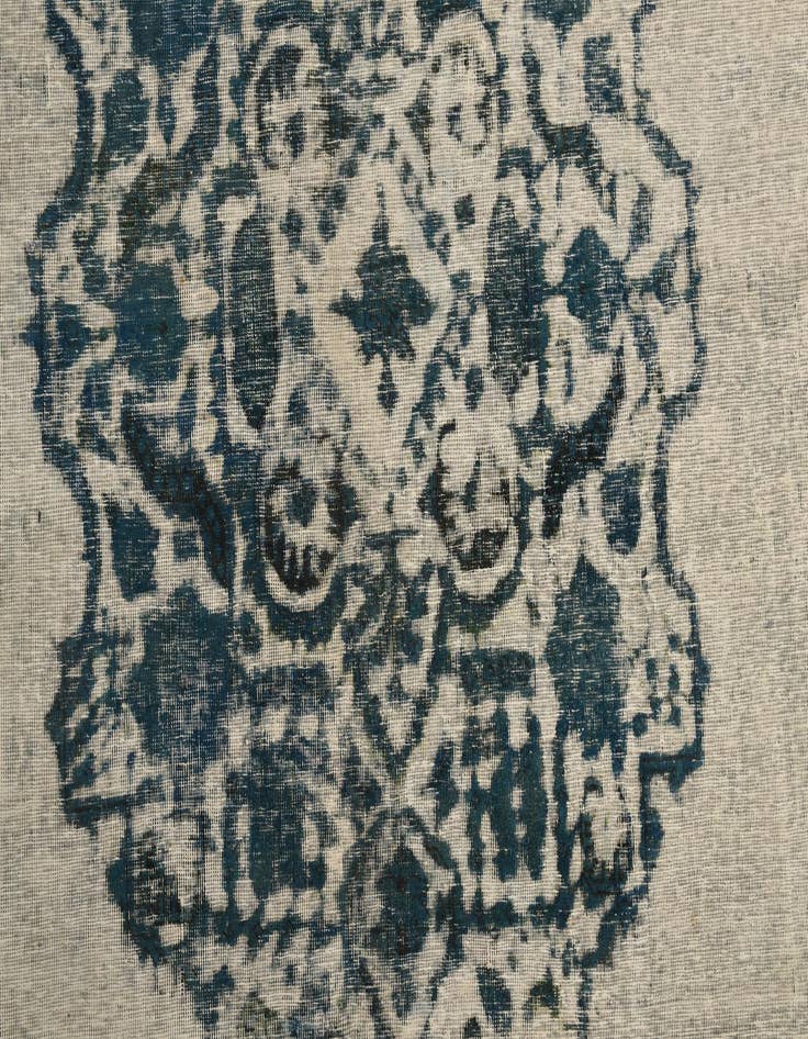 Detail image of  7' 9 x 11' 3  Hand Knotted Ultra Vintage Persian Wool Rug