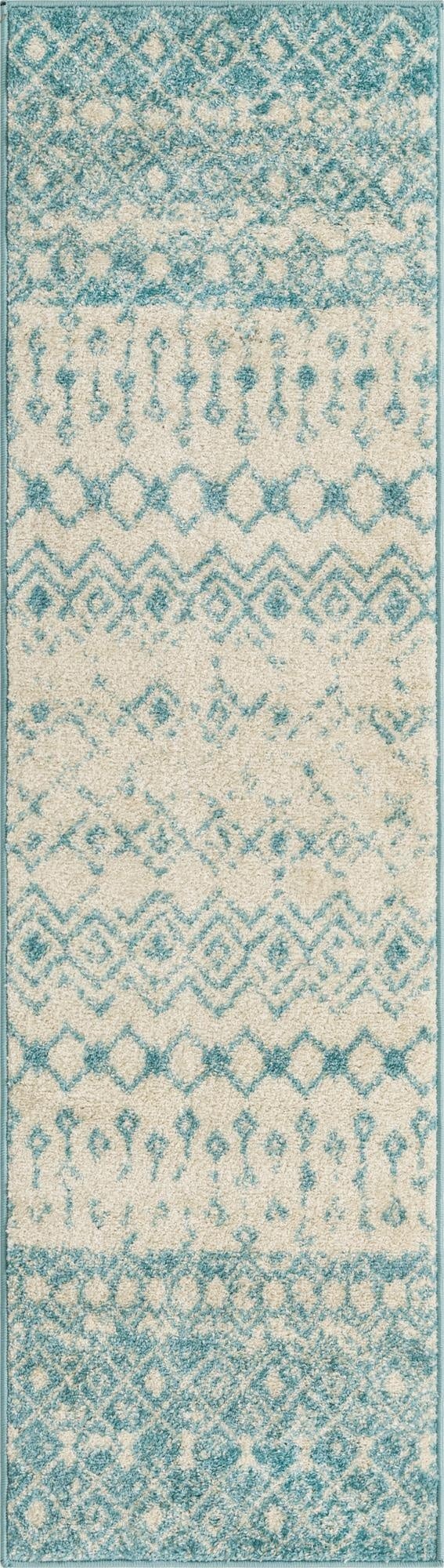  2' x 7' Moroccan Trellis Runner Rug