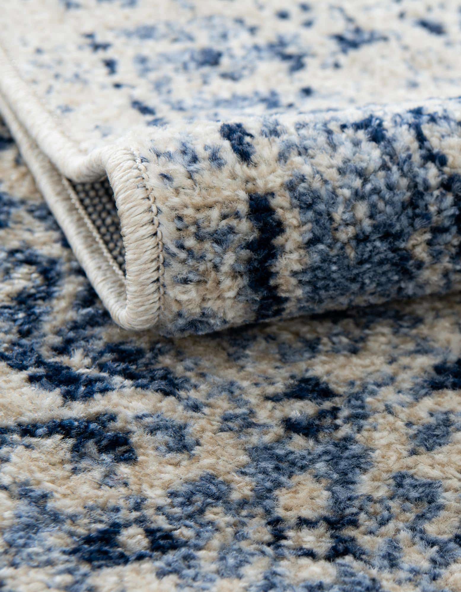 Ivory Blue 7' 10 x 7' 10 Miranda Square Rug | Rugs.com