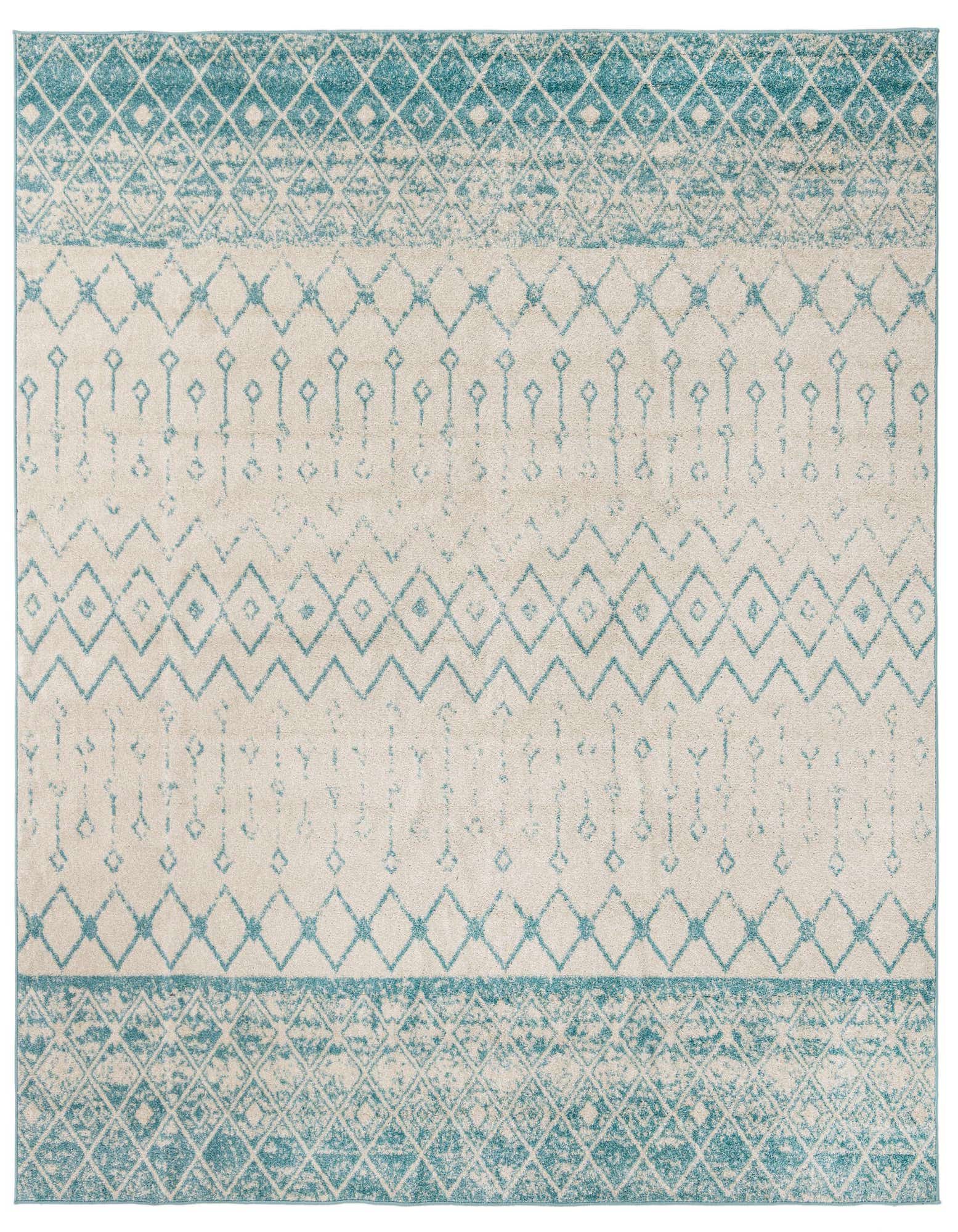 Primary image  10' x 10' Moroccan Trellis Square Rug