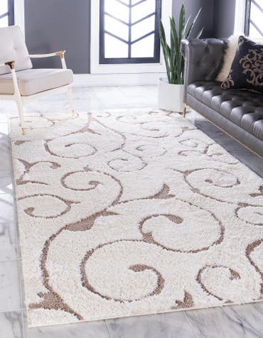  4' x 6' Botanical Shag Rug