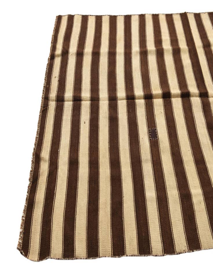 Detail image of  4' 9 x 9' 5  Hand Woven Kilim Fars Wool Rug