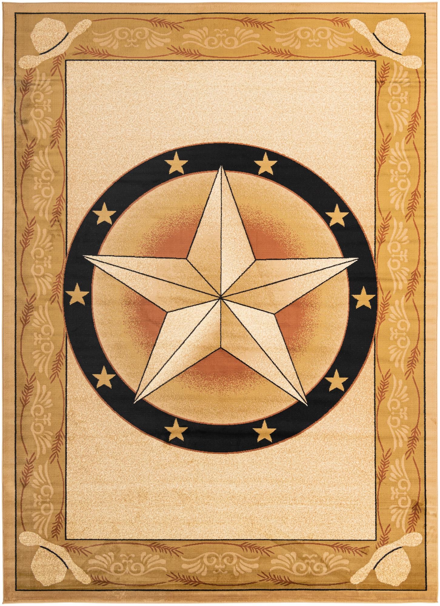 Rug Ivory Brown Swatch link