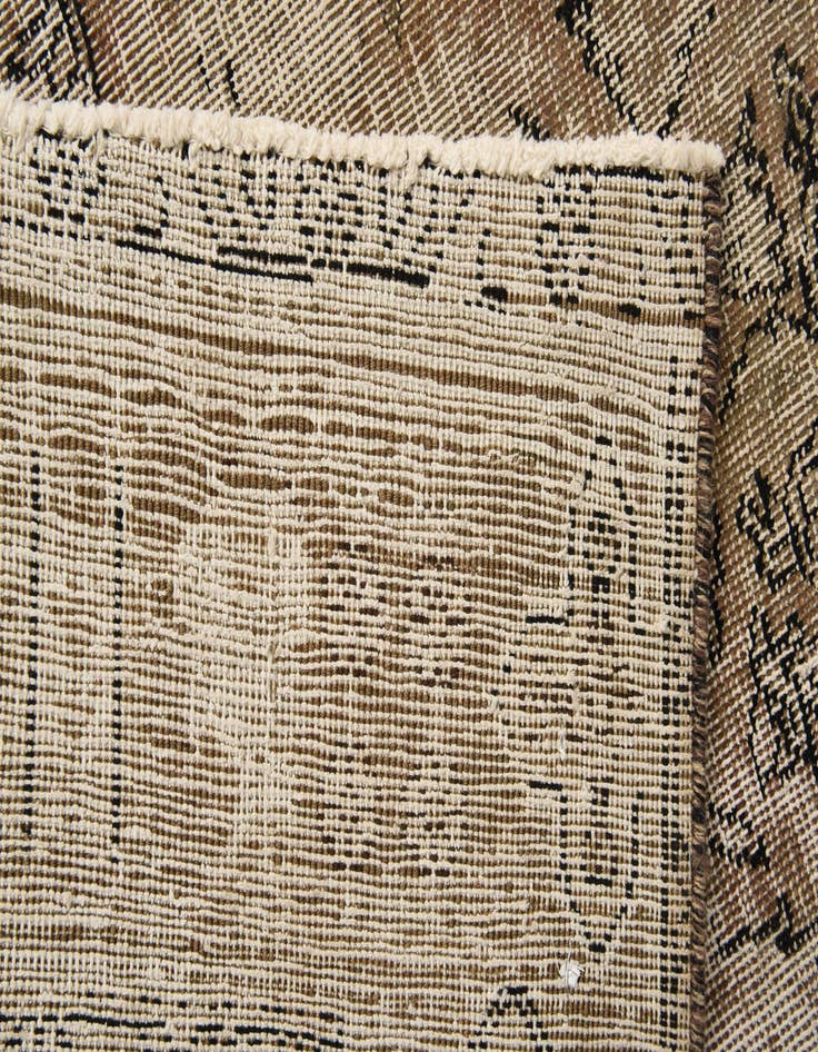 Detail image of  6' 4 x 9' 4  Hand Knotted Ultra Vintage Persian Wool Rug