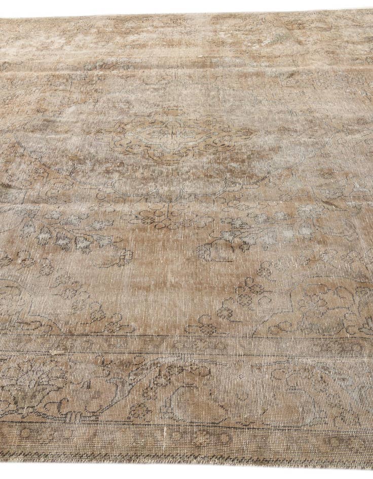 Detail image of  9' 8 x 12'  Hand Knotted Ultra Vintage Persian Wool Rug