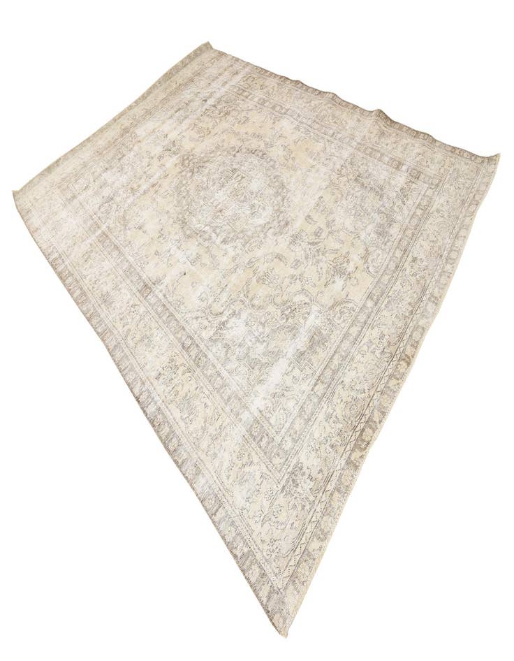 Detail image of  8' x 11' 5  Hand Knotted Ultra Vintage Persian Wool Rug