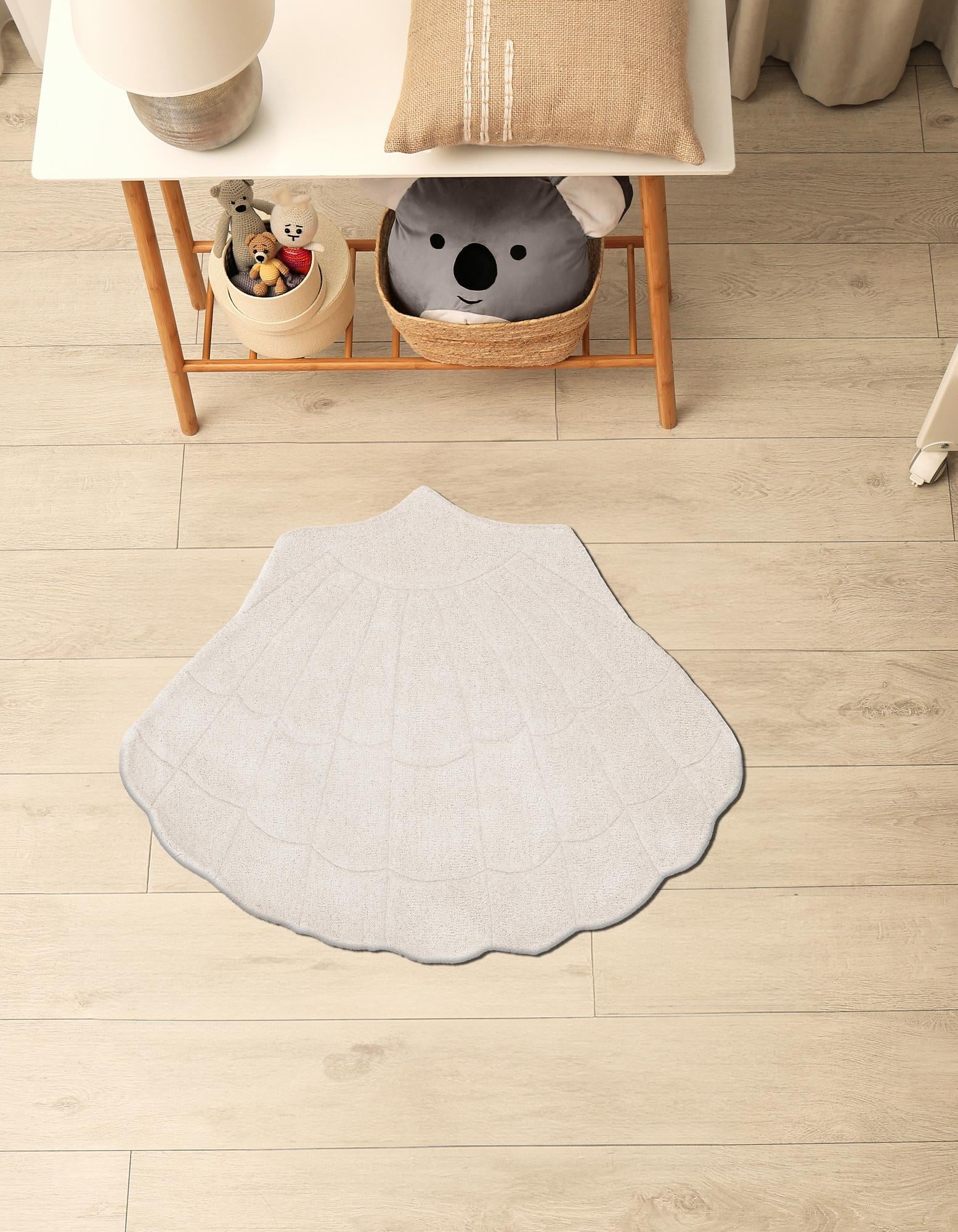 Ivory 5' 1 x 6' 4 Playtime Kids Wool Freeform Rug | Rugs.com