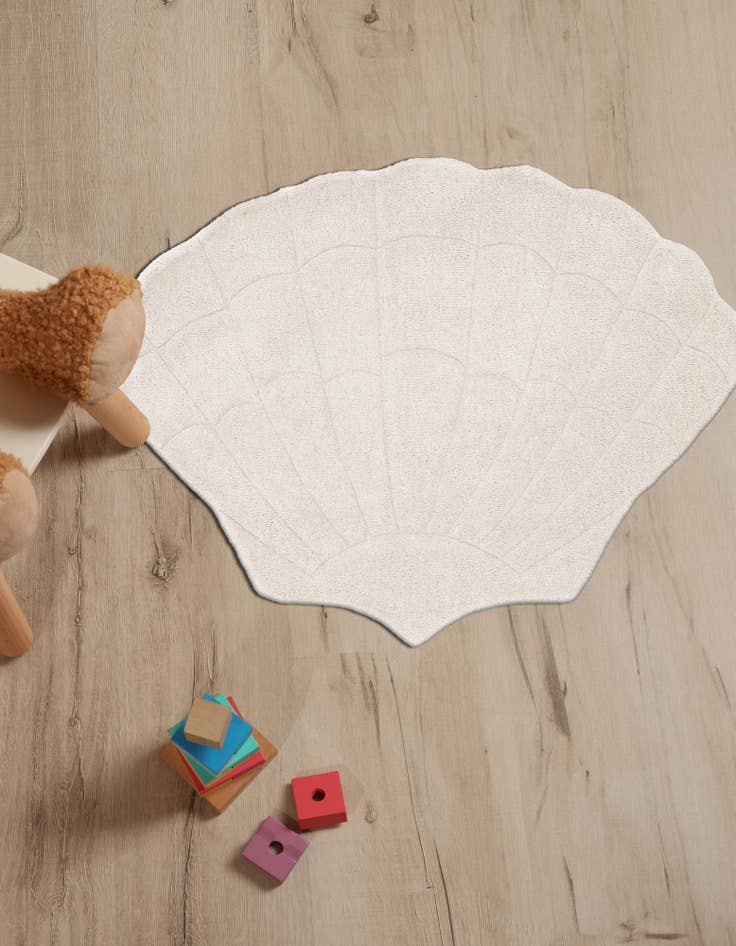 Detail image of  4' 1 x 5' 3 Playtime Kids Wool Freeform Rug