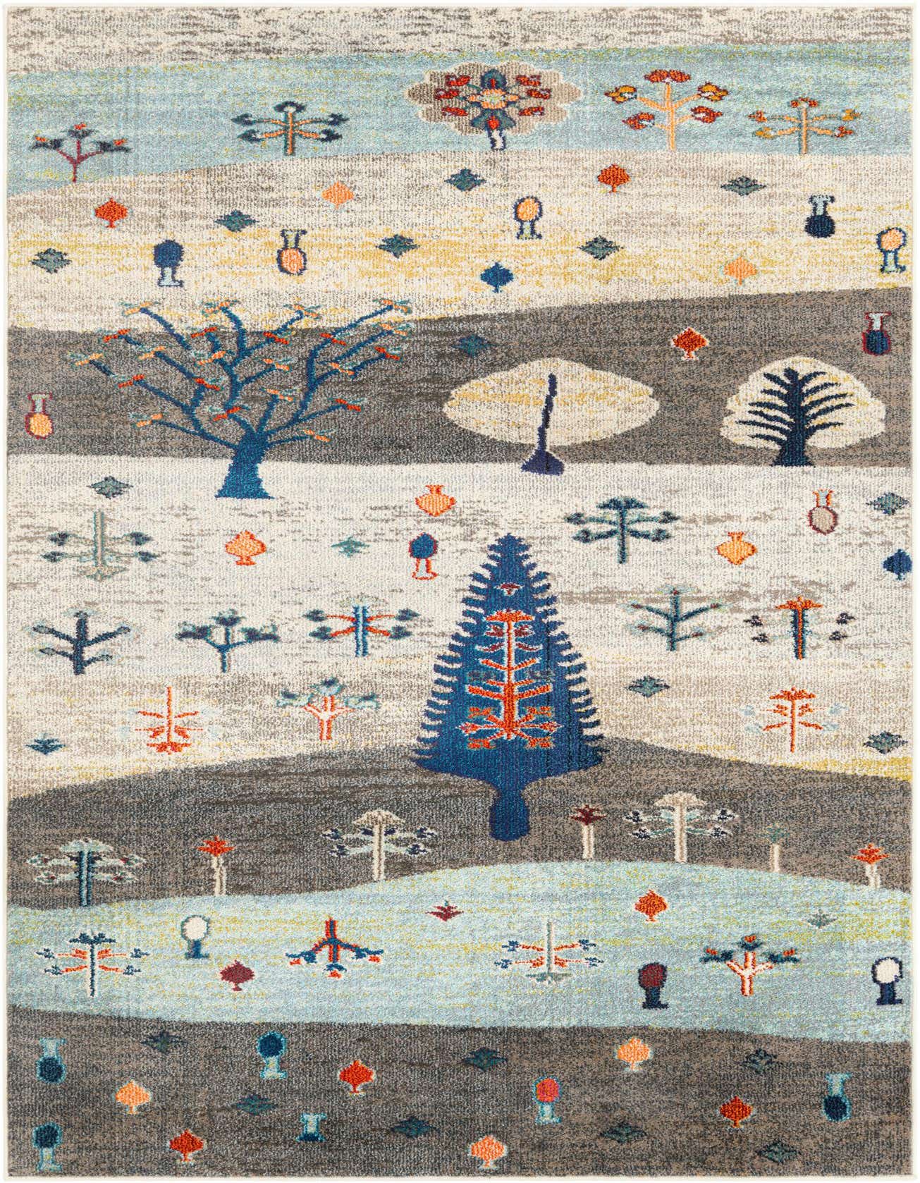 Primary image  5' 3 x 8'  Washable Vivid Rug