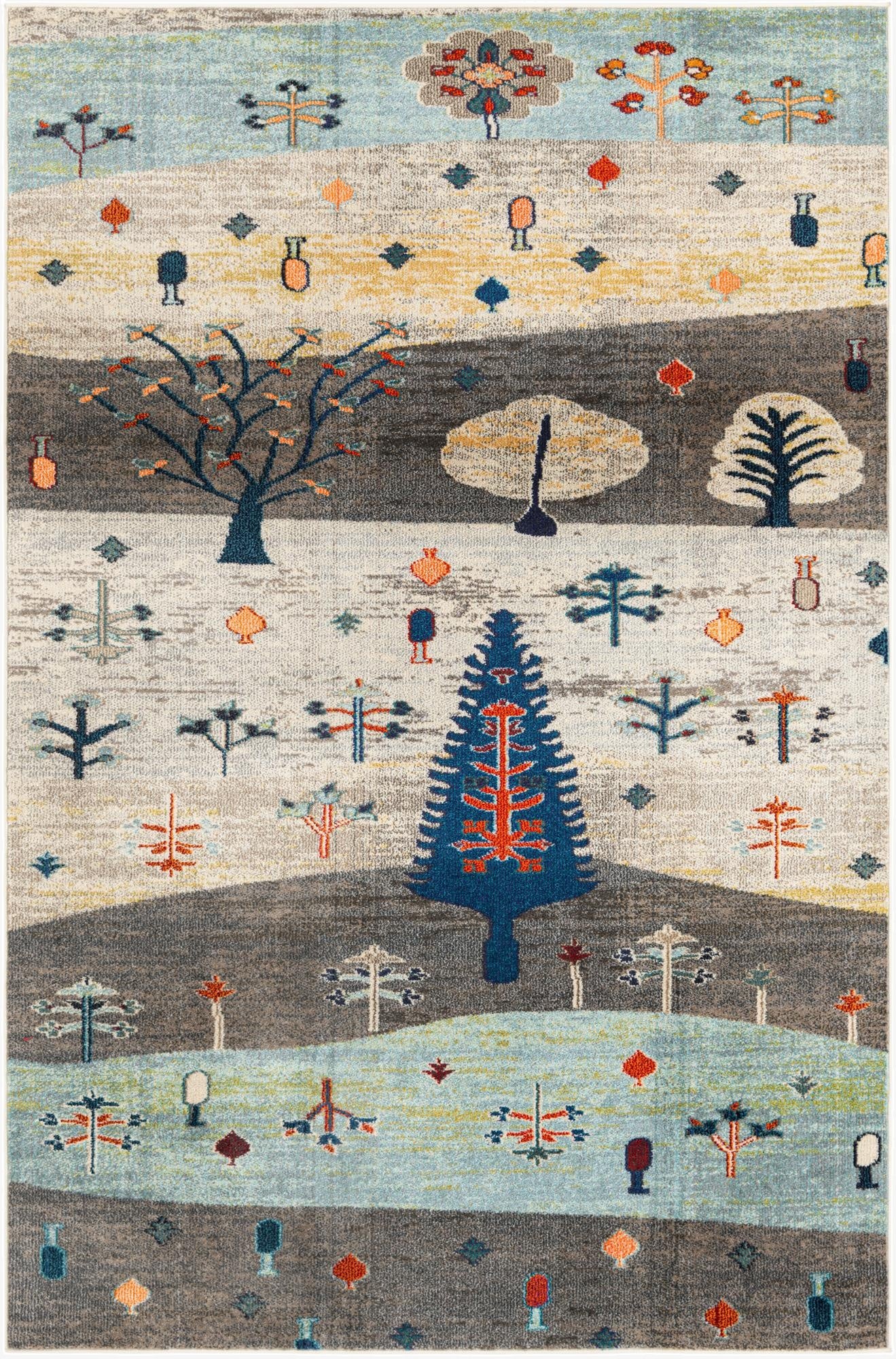 Primary image  6' x 9'  Washable Vivid Rug