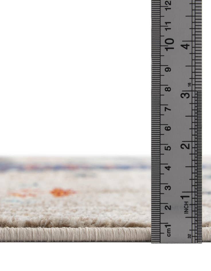 Detail image of  3' 3 x 3' 3  Washable Vivid Round Rug