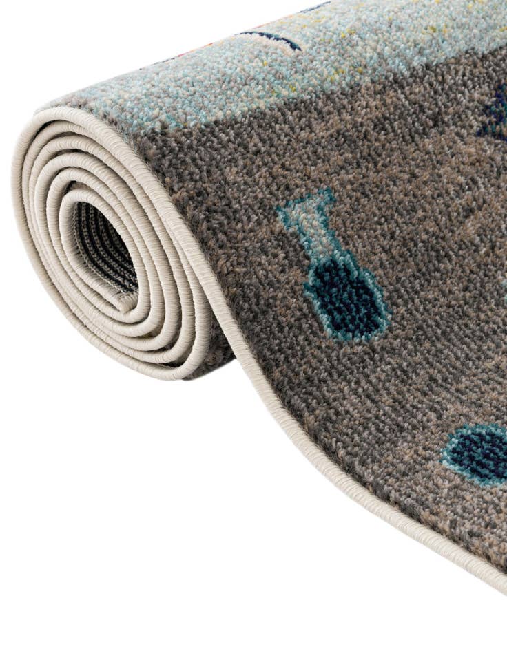 Detail image of  3' 3 x 3' 3  Washable Vivid Round Rug