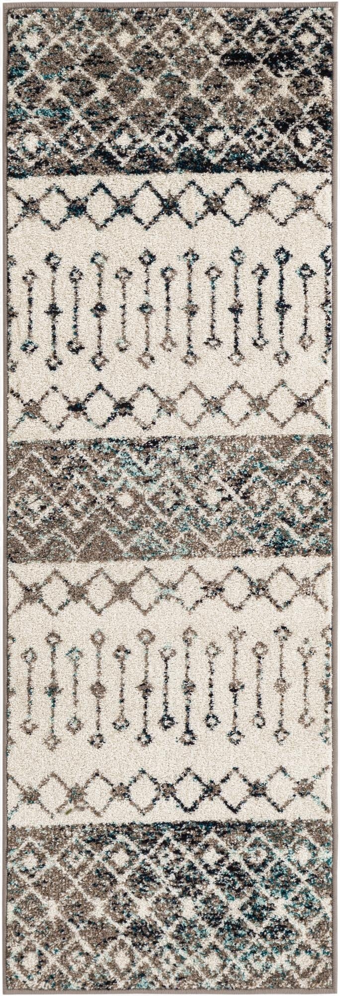  2' x 6' Moroccan Trellis Runner Rug
