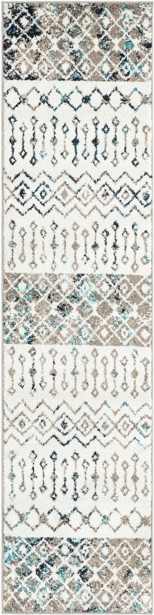  2' x 8' Moroccan Trellis Runner Rug
