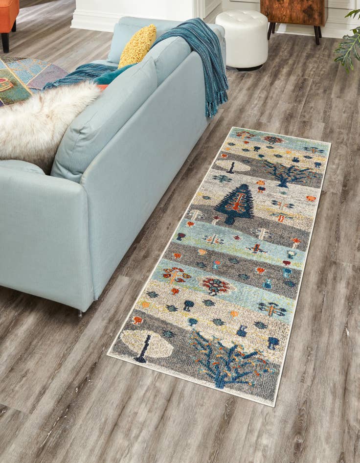 Detail image of  2' x 8'  Washable Vivid Runner Rug