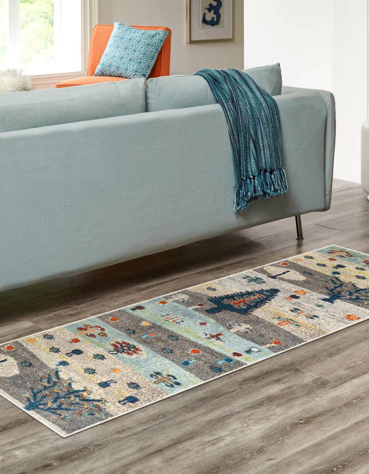 Detail image of  2' x 8'  Washable Vivid Runner Rug