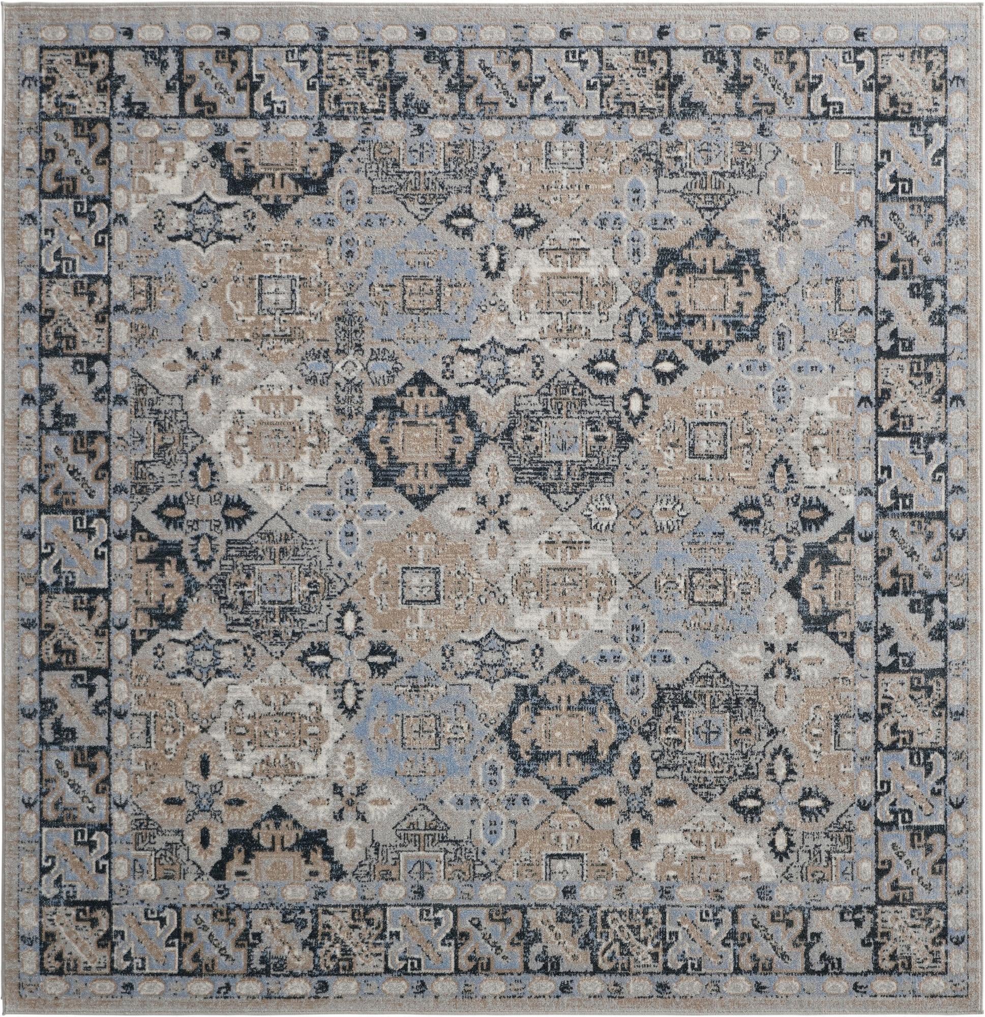 7' 10 x 7' 10 Kamala Washable Square Rug