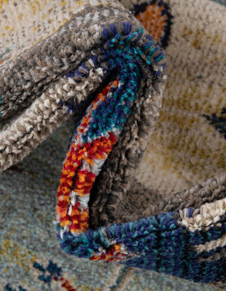 Detail image of  9' 10 x 9' 10  Washable Vivid Square Rug