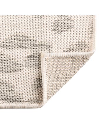 Custom Ivory Gray Washable Safari Indoor / Outdoor Rug