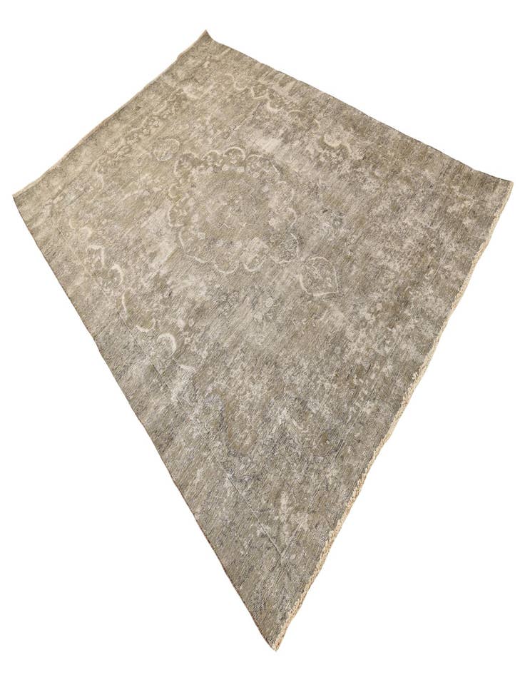 Detail image of  6' 7 x 9' 10  Hand Knotted Ultra Vintage Persian Wool Rug