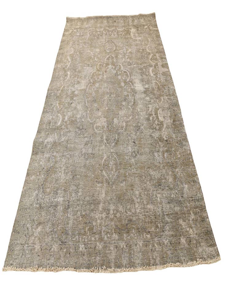 Detail image of  6' 7 x 9' 10  Hand Knotted Ultra Vintage Persian Wool Rug