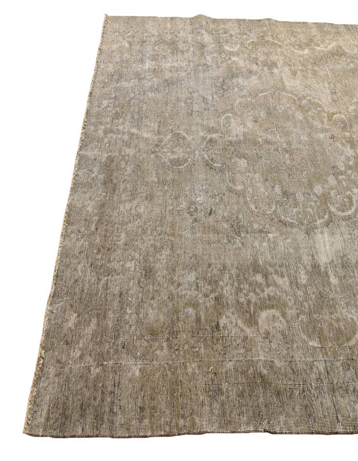 Detail image of  6' 7 x 9' 10  Hand Knotted Ultra Vintage Persian Wool Rug