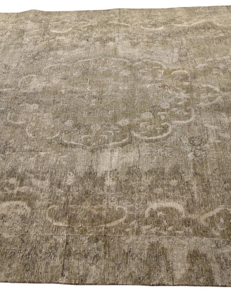 Detail image of  6' 7 x 9' 10  Hand Knotted Ultra Vintage Persian Wool Rug