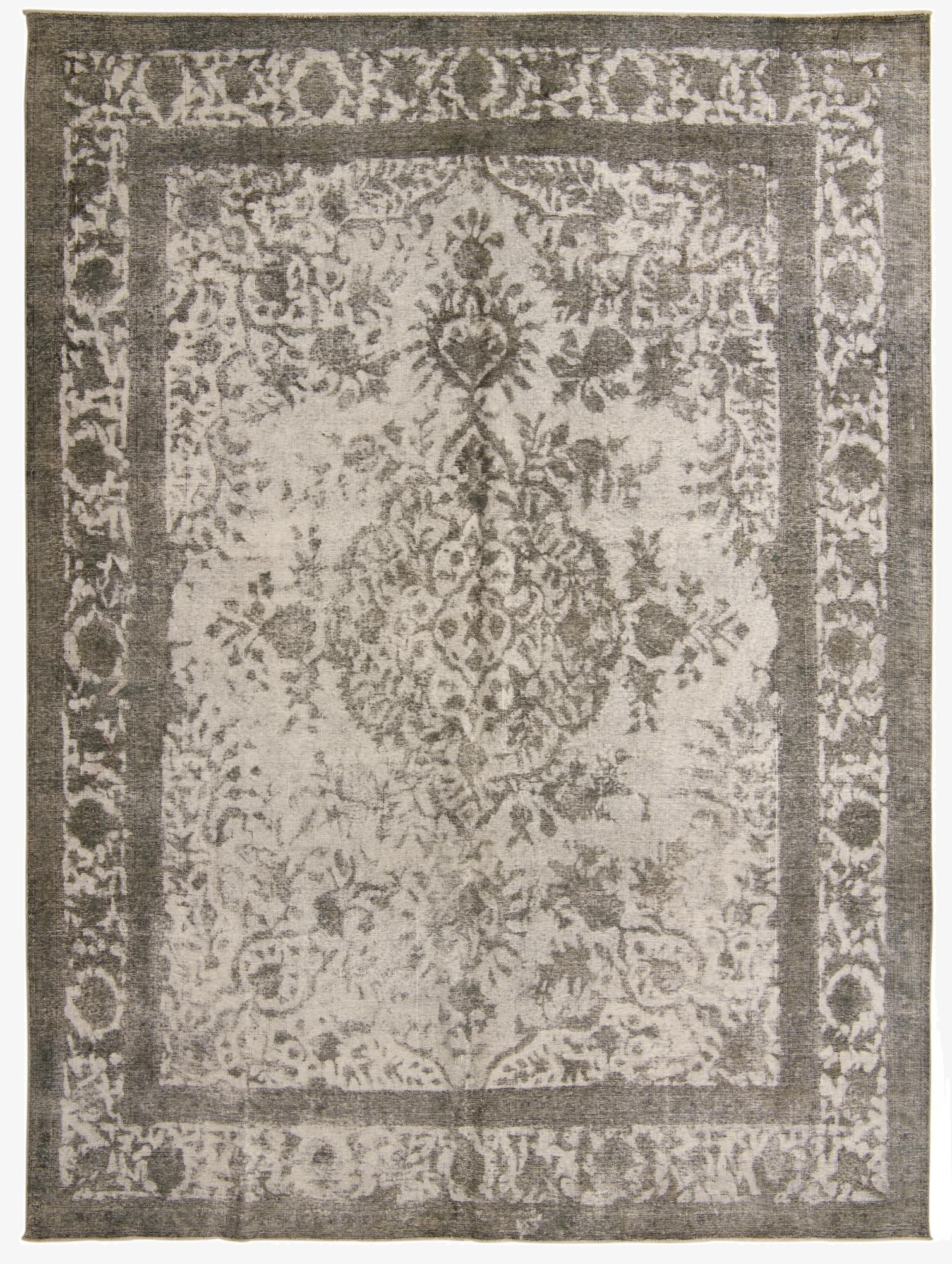  9' 7 x 12' 9  Hand Knotted Ultra Vintage Persian Wool Rug