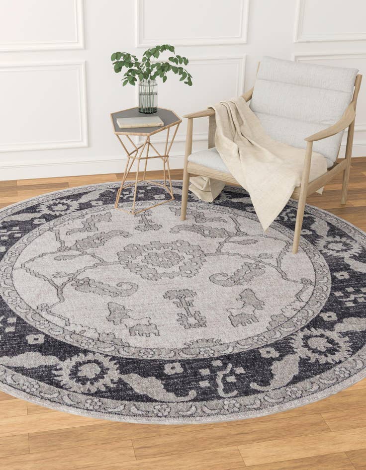 Detail image of  7' x 7' Eco Traditional Round Rug